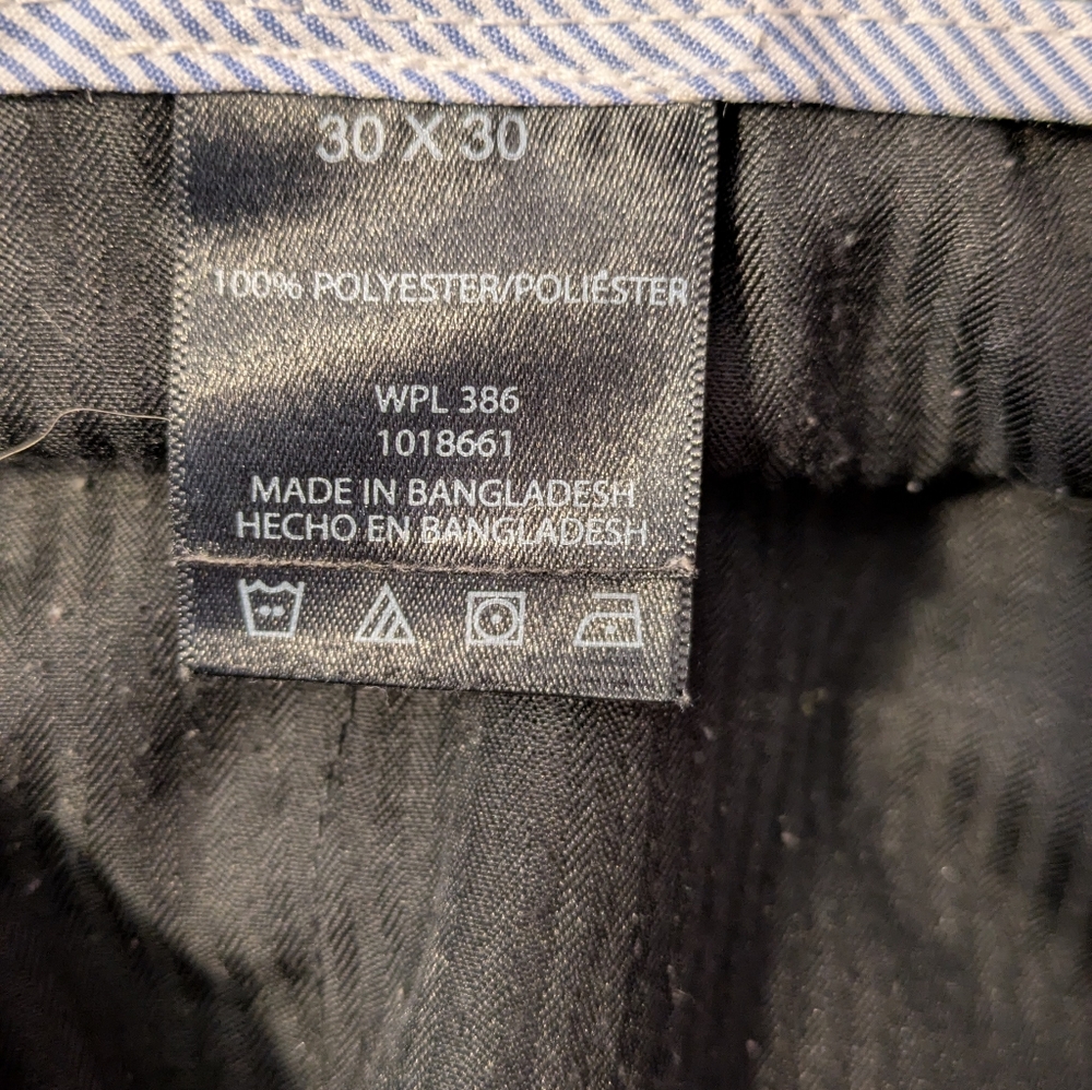 Haggar Performance Slacks (Slim Fit) 2 Black, 1 Tan, and 1 Grey 30/30 - Picture 5 of 5